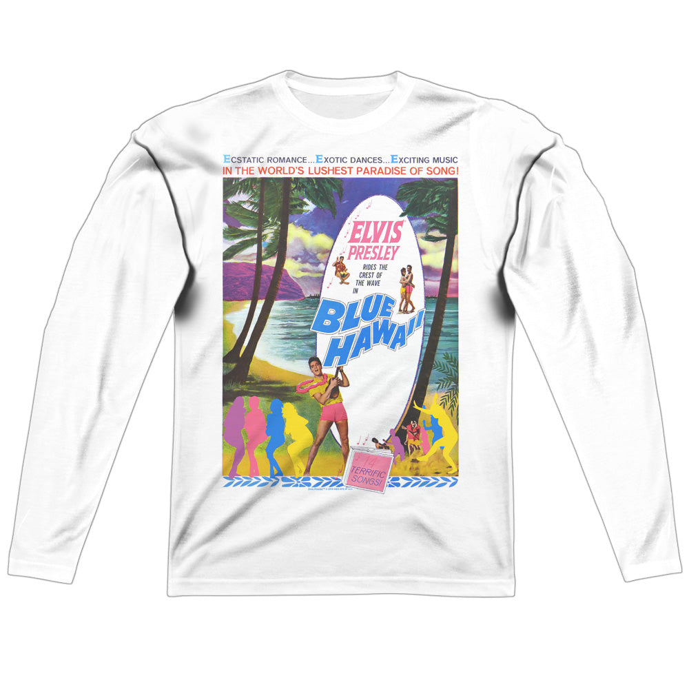Elvis Presley - Blue Hawaii L/S Adult Poly Crew