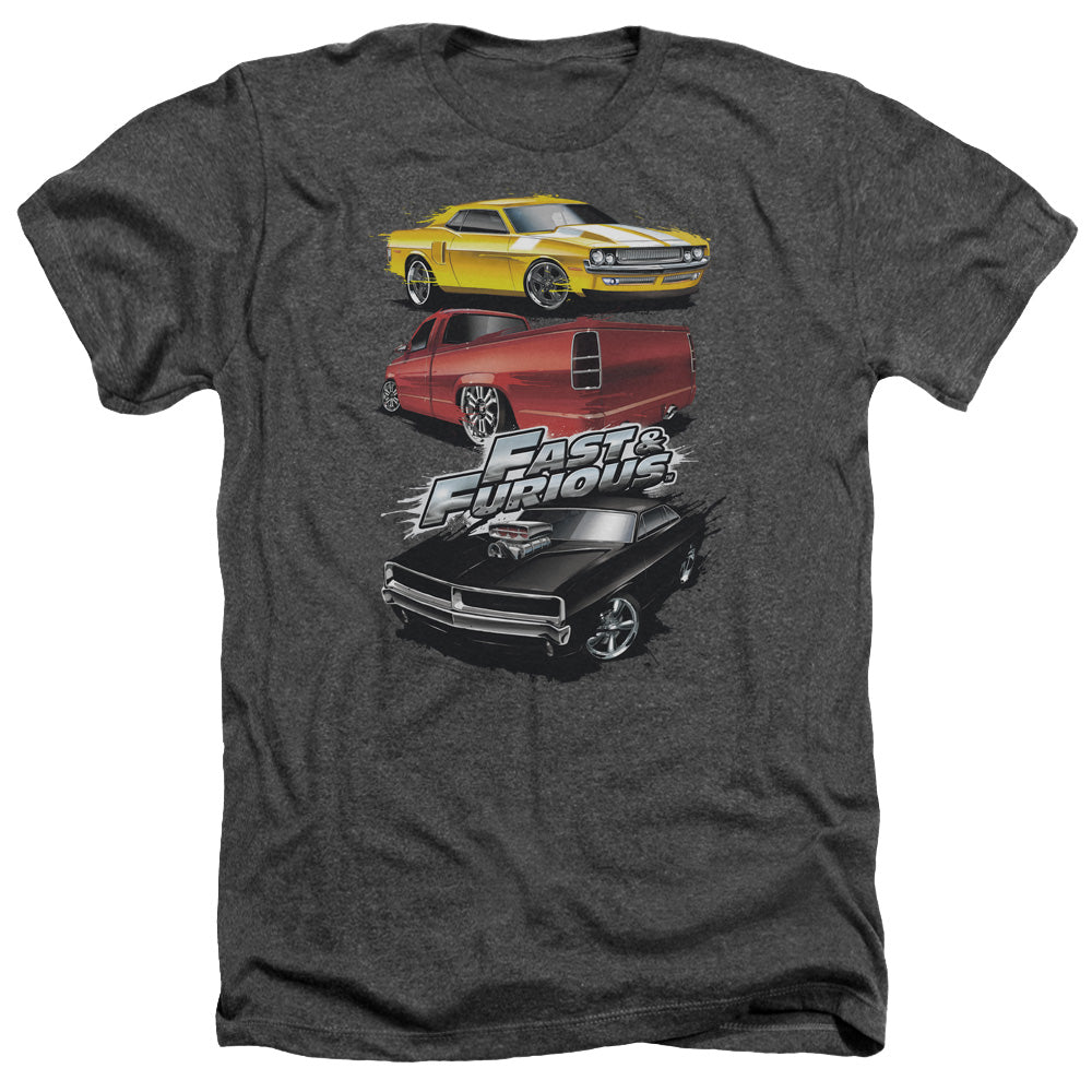 Fast And The Furious - Muscle Car Splatter Adult Heather