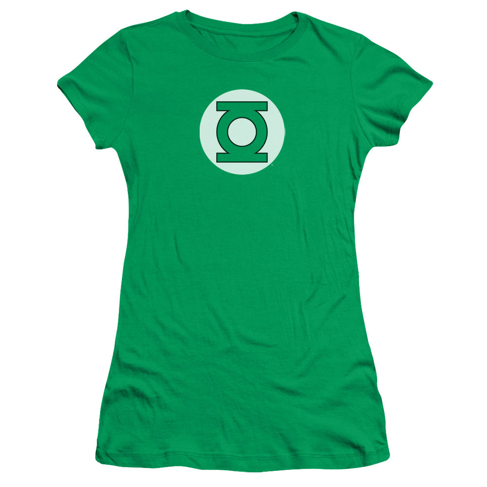 Dc - Green Lantern Logo Short Sleeve Junior Sheer