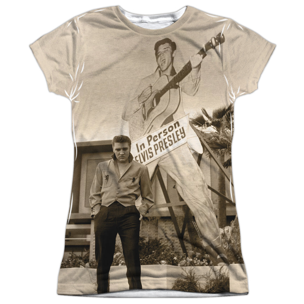 Elvis Presley - Larger Than Life S/S Junior Poly Crew