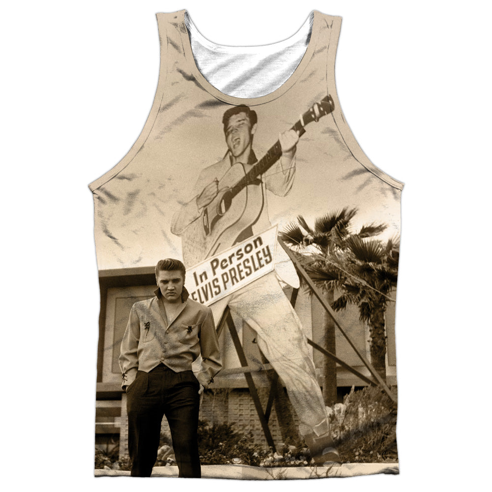 Elvis Presley - Larger Than Life Adult 100% Poly Tank Top