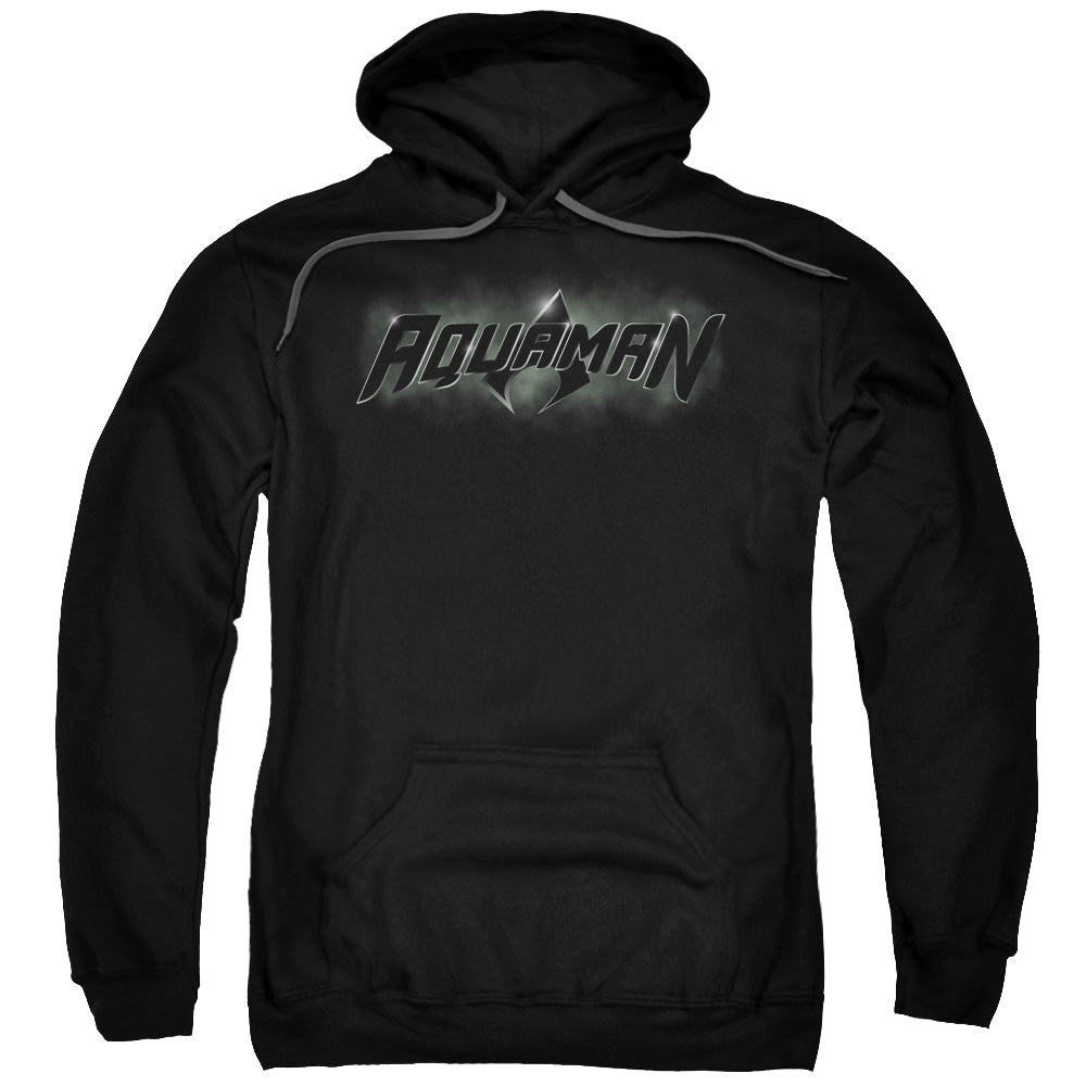 Jla - Aquaman Title Adult Pull Over Hoodie