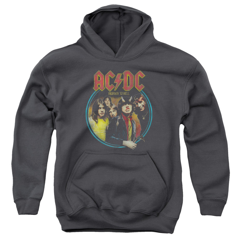 Acdc - Highway To Hell Youth Pull Over Hoodie