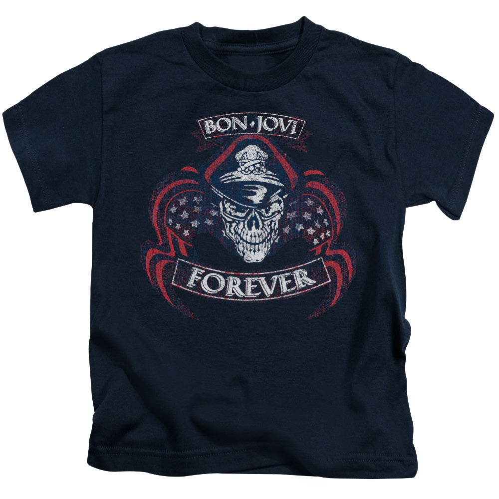Bon Jovi - Forever Skull Short Sleeve Juvenile 18/1