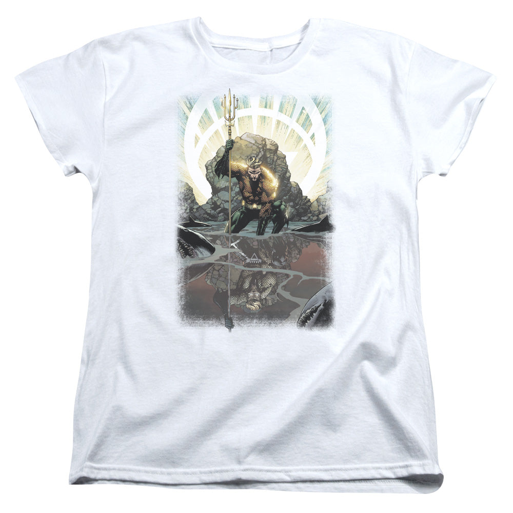 Jla - Brightest Day Aquaman Short Sleeve Women's Tee