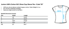 Load image into Gallery viewer, Dc - Ww Logo Short Sleeve Junior Sheer
