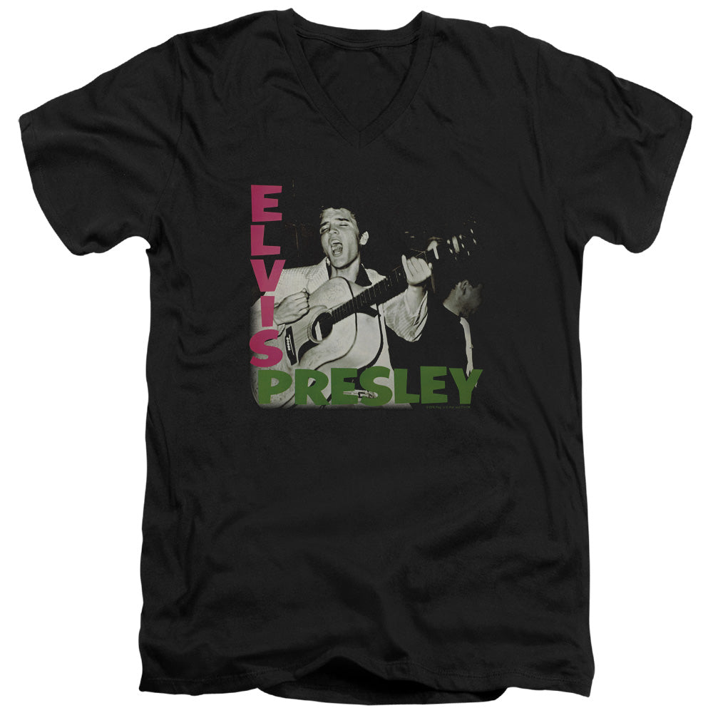 Elvis - Elvis Presley Album Short Sleeve Adult V Neck