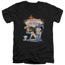 Load image into Gallery viewer, Betty Boop - Welcome Las Vegas Short Sleeve Adult V Neck 30/1
