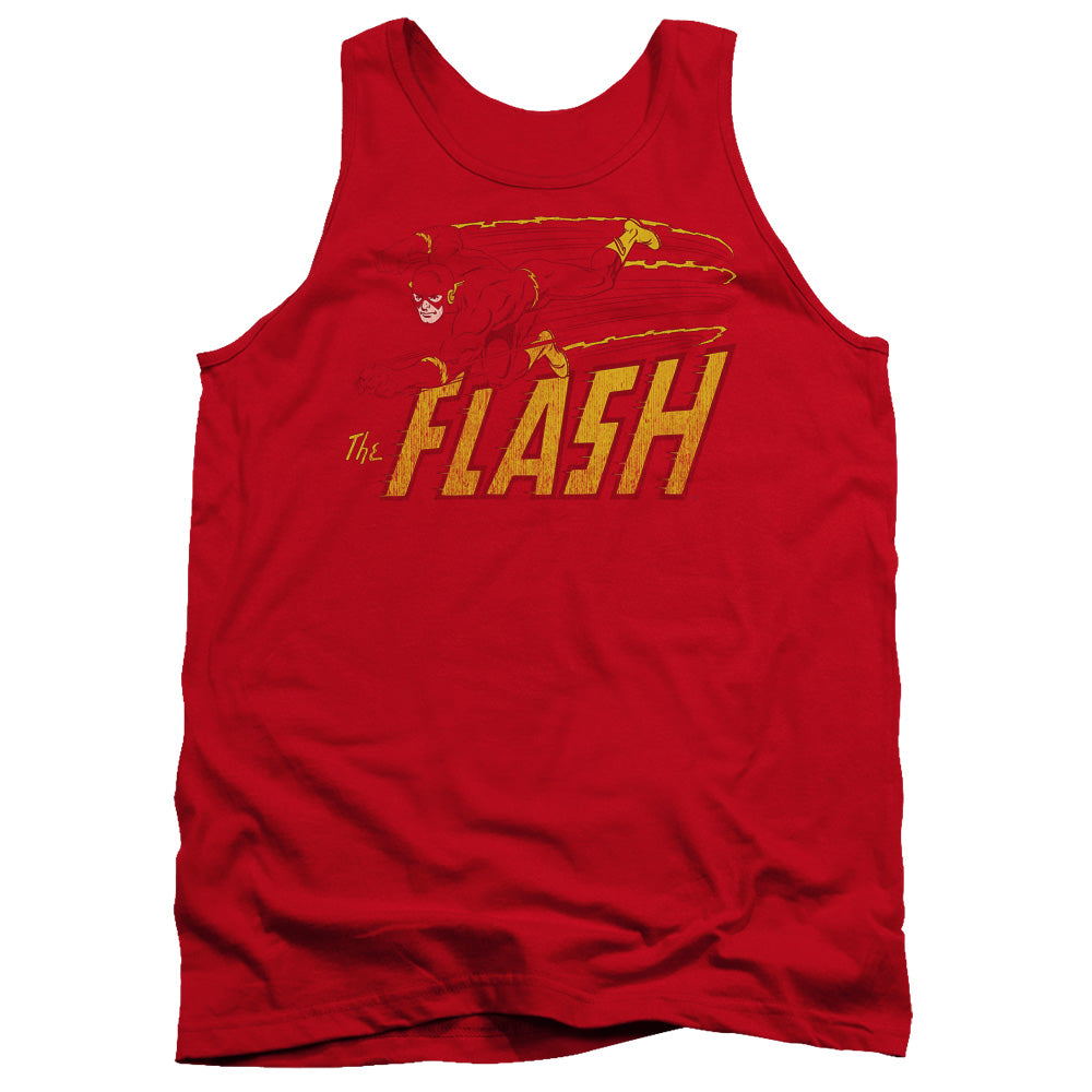 Dc - Flash Speed Distressed Adult Tank