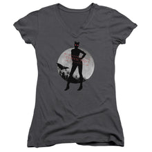 Load image into Gallery viewer, Arkham City - Catwoman Convicted Junior V Neck
